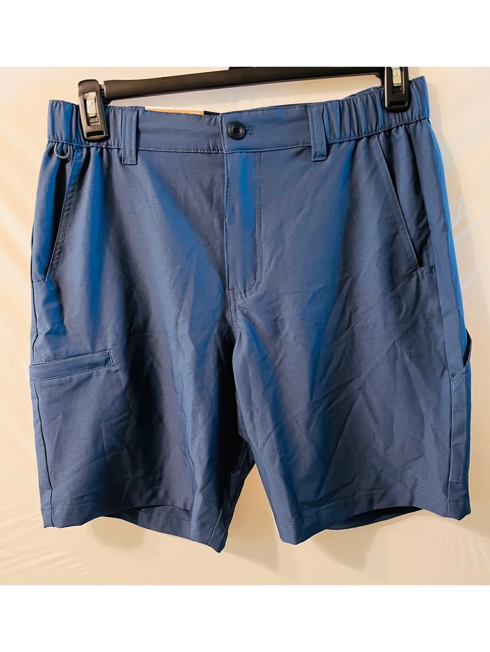 Eddie Bauer Men's Flex Waist Tech Shorts, Size Small, Blue, UPF 30, Four-Way-St-